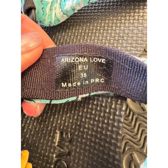 Arizona Love Violet Sandals Size 8 EU 38 Fabric Design Straps NWOB - Picture 5 of 10